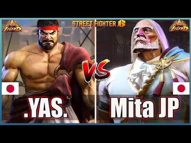 Street Fighter 6 YAS (#1RYU)  Vs  Mita JP (JP) Best Ranked MatchFightingGameWorldX