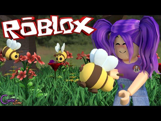 ME CONVIERTO EN UNA ABEJA TRABAJADORA | BEE SIM ROBLOX | CRYSTALSIMS