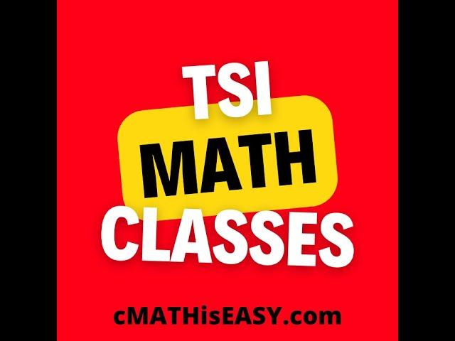 TSI MATH study guide