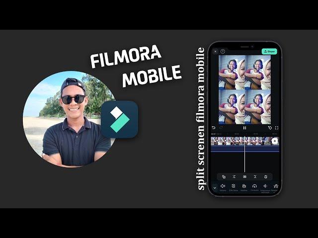 TikTok split screen effect tutorial filmora mobile 2024 trending