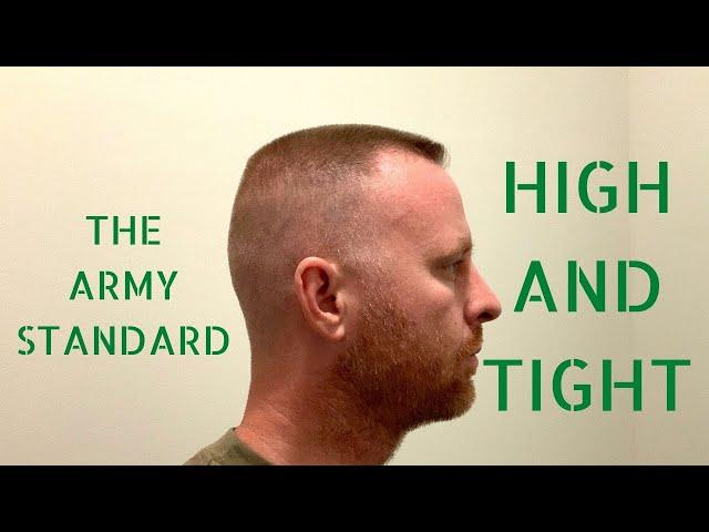 Army Haircut - The High and Tight!! How I cut my hair.