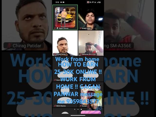 HOW TO EARN 25-30K ONLINE !! WORK FROM HOME !! GAGAN PANWAR message me 9359843577