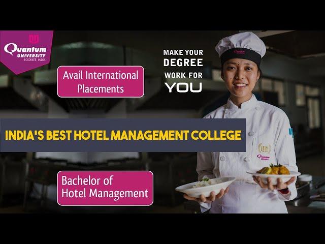 Best Hotel Management College for BHM | International Placements| Courses After 12th | Hospitality