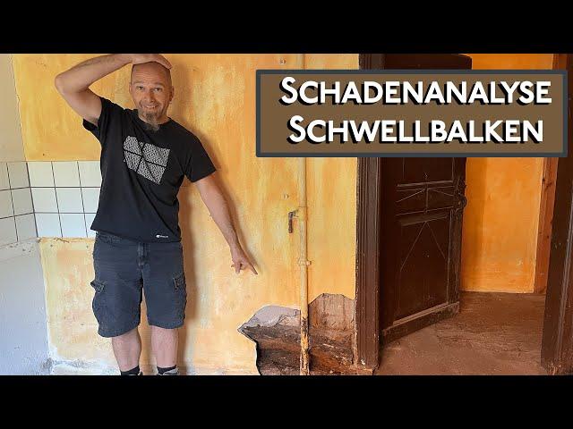 Fachwerk Schwellbalken, Schadenanalyse mit Zementputz, Grundlagen, Sanierung was kann gemacht werden