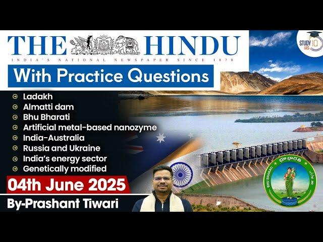 The Hindu Analysis | 4th June 2025 | The Hindu NewsPaper Today With Practice Questions