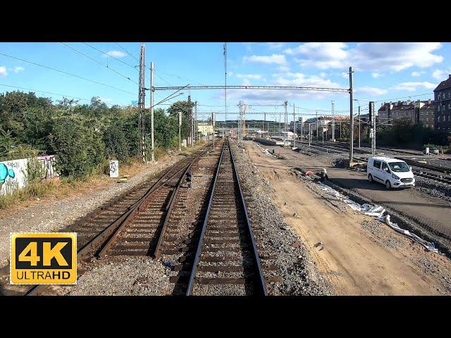 Train Driver's view / Pohled strojvedoucího na trať PRAHA HL.N. - STRANČICE