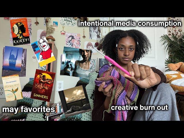  crochet with me! | favorites, ending channel(?), intentional media consumption