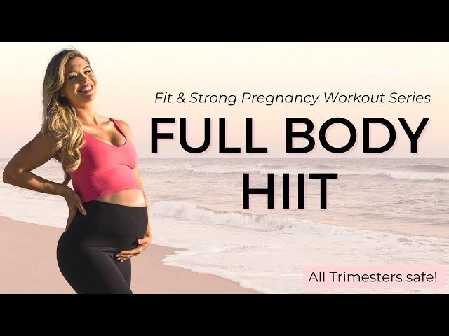 36 min Prenatal HIIT | Fit & Strong Pregnancy Workout Series with Krystal Nielson