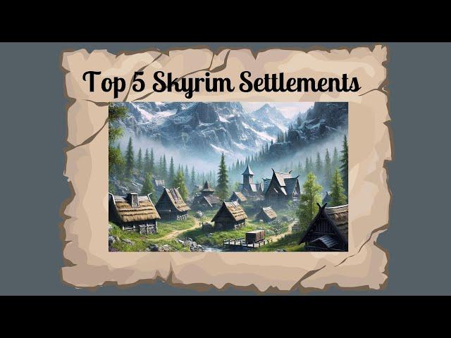 TOP 5 Skyrim Special Edition/AE Settlement Mods