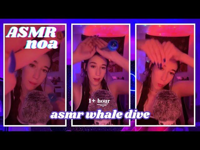 Over 1 hour of asmr whale dive + ocean sounds  | Instant relaxation