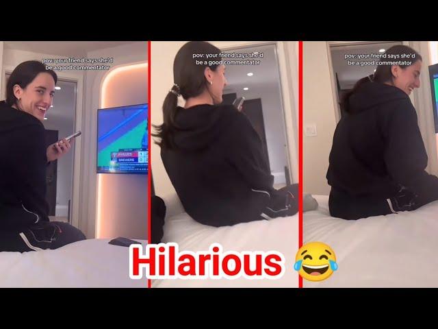 Caitlin Clark's Hilarious Commentary At Lexie Hull's Hotel Room Goes Viral 