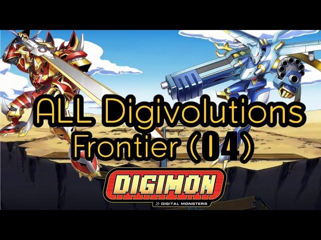 All Digivolutions HD: Digimon Frontier (Season 4, English)