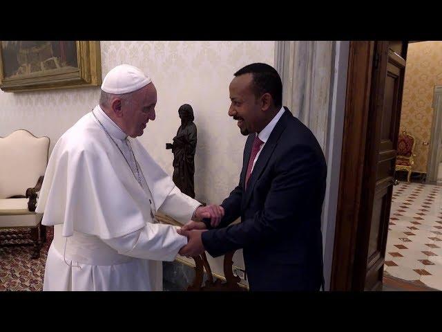 Pope meets with Prime Minister of Ethiopia, Abiy Ahmed