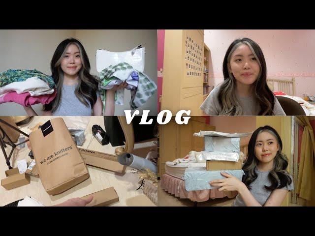 vlog: day in my life, unboxing packages, yesstyle try on haul, ft. tijn