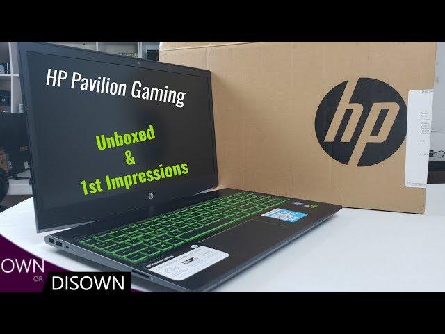 HP Pavilion Gaming unboxed & 1st Impressions (Full Review to Follow)