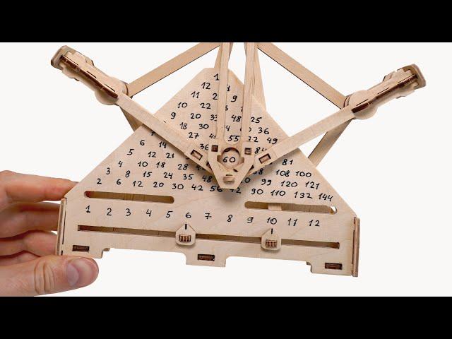 Mechanical Calculator out of Plywood | Multiplier