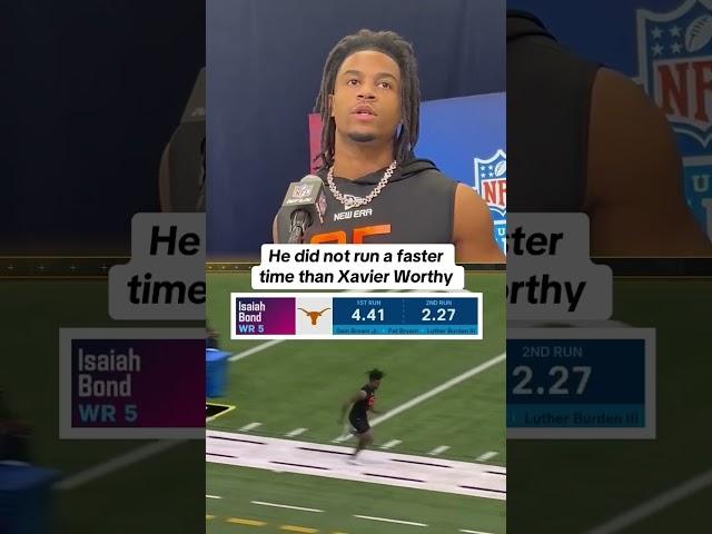 Xavier Worthy ran a 4.21u   #nfl #nflcombine #xavierworthy #combine