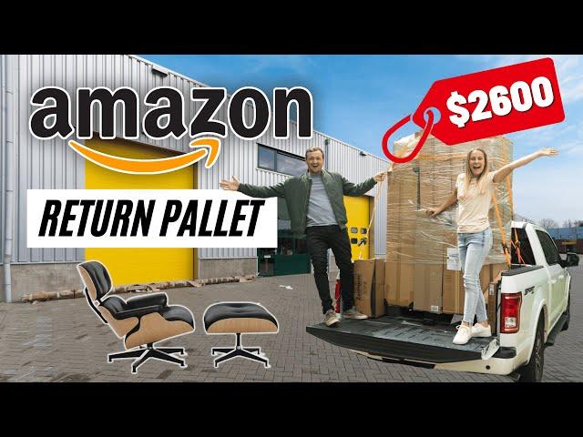 We Spent $800 on a Pallet of Amazon Designer Furniture - Unboxing $2600 in MYSTERY Items!