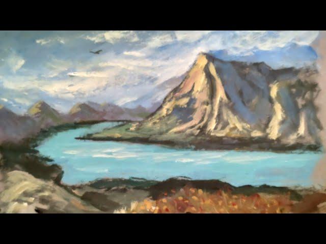 How to paint a Landscape - Acrylics full painting