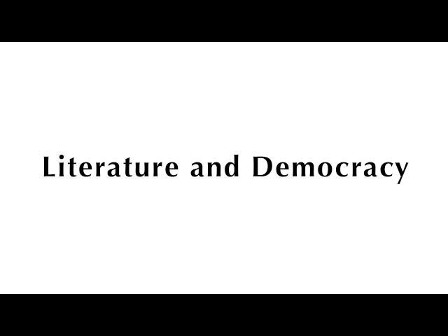 Literature and Democracy: When Politics Shape Private Life | Alaa Al Aswany