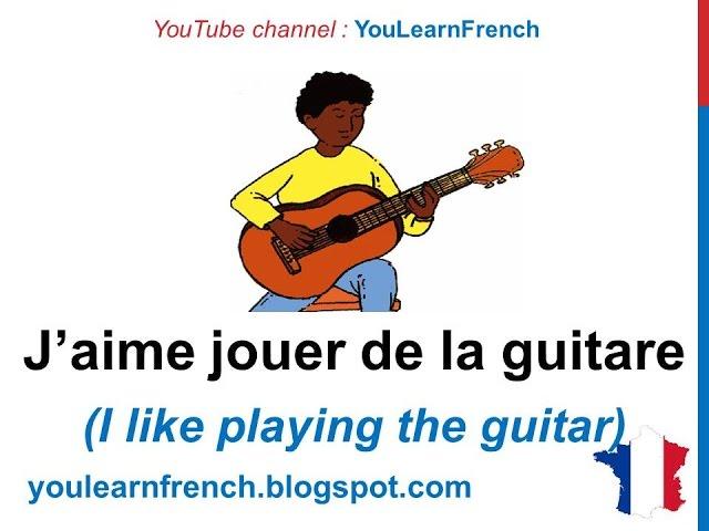French Lesson 21 - HOBBIES in French SPORTS Vocabulary - Passe-temps Loisirs Pasatiempos en francés
