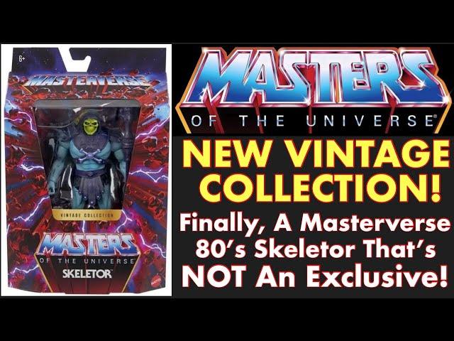 MOTU TOYS - New Vintage Collection! Finally, A Masterverse 80's Skeletor That's NOT An Exclusive!