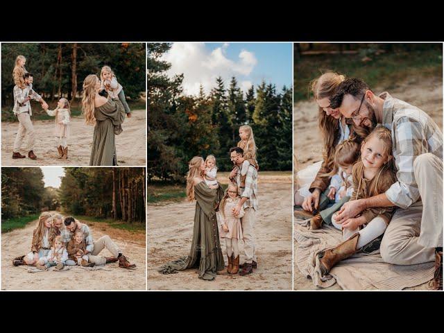 Outdoor FAMILY PHOTOSHOOT Posing tips PROMPTS examples & camera settings - family photography BTS