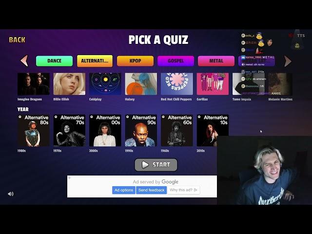 xQc Plays SONG TRIVIA with Friends!