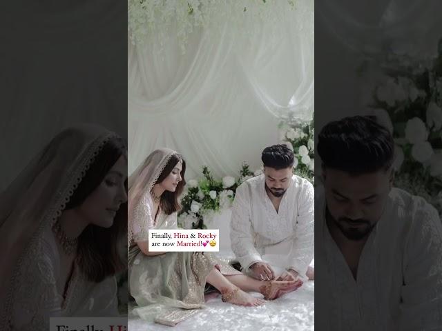 Hina khan and Rocky are married