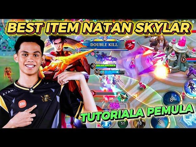 GAMEPLAY NATAN SKYLAR TERBARU  2024 | MLBB NATAN TOP 1 GlOBAL BEST BUILD ITEM NATAN | MOBILE LEGENDS