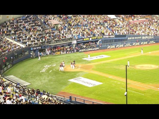 [2024.8.17] 기아타이거즈 1루 쪽에서 보는 팬들의 김도영 만루홈런 떼창+만루홈런 장면️️