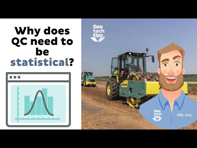 Why does QC of soil's compacted lots need to be statistical
