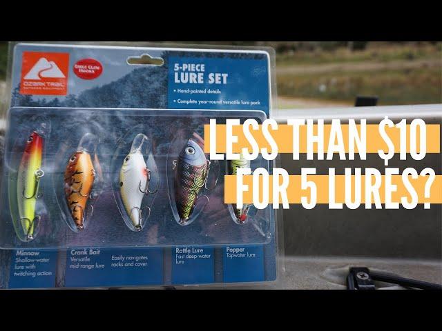 Fishing with the Ozark Trail 5 Lure Set