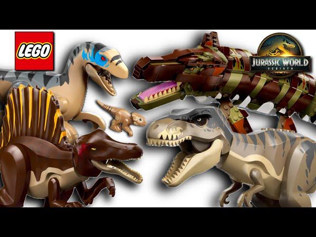 Ranking LEGO JURASSIC WORLD REBIRTH DINOSAURS!! | Spinosaurus, T Rex, Mosasaurus & More!!