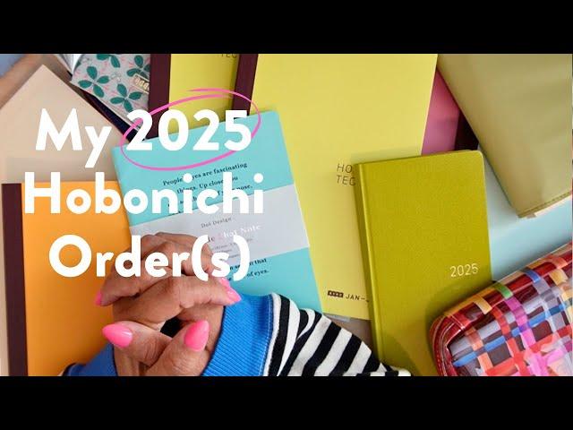 Hobonichi 2025 - all the things I ordered!