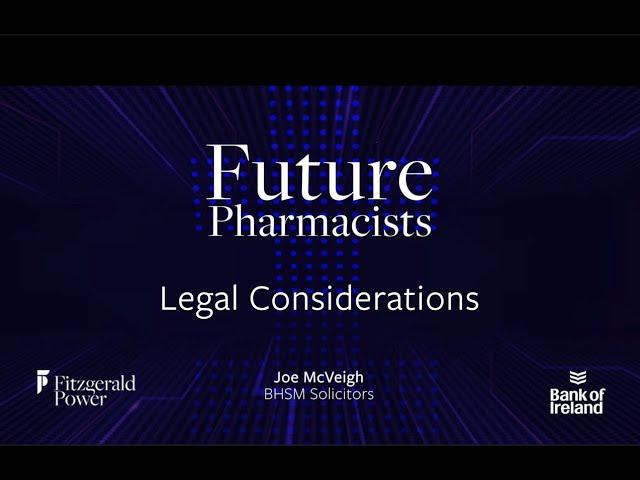 Joe McVeigh, BHSM Solicitors - Legal Considerations