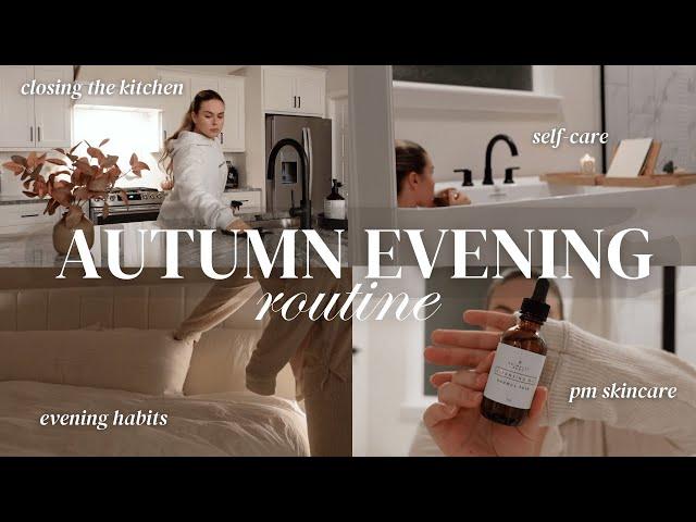 a cozy autumn evening routine  ️ unwind with me, cozy dinner, evening habits & self-care