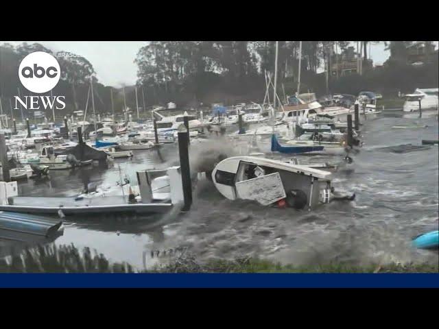 Winter weather in the South and atmospheric river alerts from the West