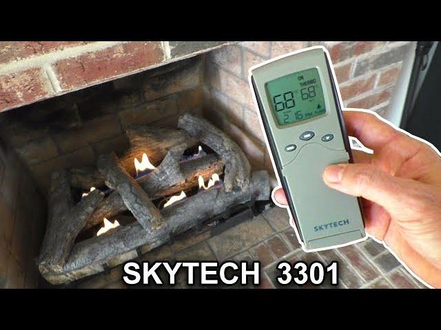 SKYTECH 3301 Gas Logs REMOTE & THERMOSTAT unvented vented monessen propane fireplace pilot light out