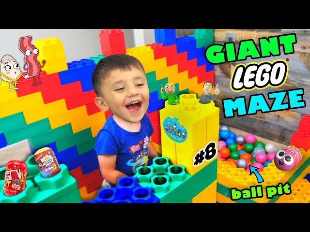 Shawn's Circle: GIANT LEGO MAZE w/ HUNT 4 HIDDEN BALDI'S BASICS & MORE TOYS (#8) | DOH MUCH FUN