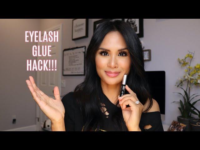 EYELASH GLUE HACK (THAT WORKS!!)