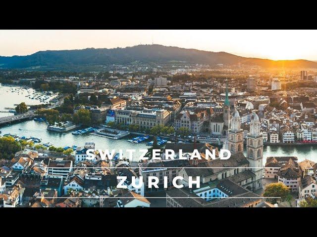 Zurich Switzerland in 4k cinematic | Beautiful Zurich City by drone – Switzerland tourism video