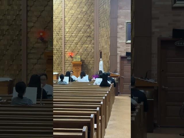 때제미사 연습중 #창현성당