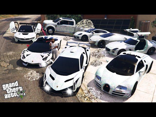 GTA 5 - Stealing MODIFIED DIAMOND LUXURY Cars with Franklin (Real Life Cars #132)