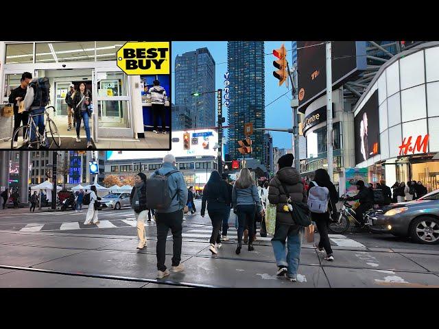 Early "Black Friday" Toronto Walk from Bloor-Yonge to Best Buy (Nov 2024)