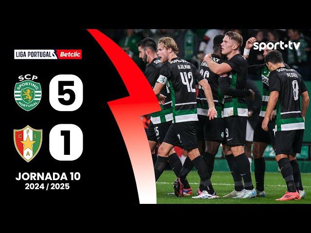 Resumo: Sporting 5-1 Estrela Amadora - Liga Portugal Betclic | sport tv