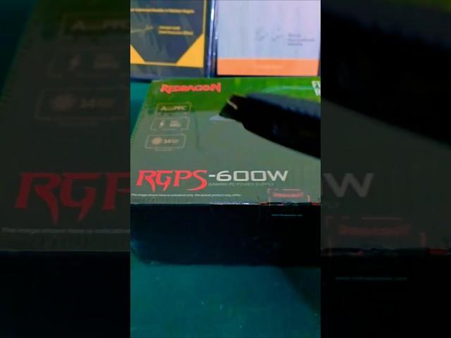 unboxing redragon rgps 600w power supply #ytshorts #youtubeshorts #redragon #600w #rgps #psu #pc