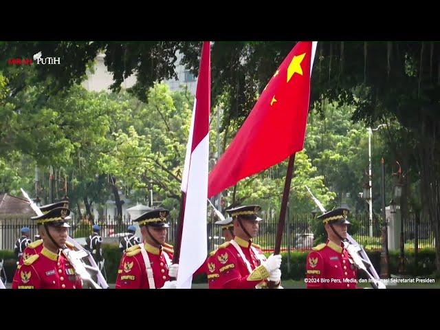  Chinese National Anthem Performed by Indonesian Military Bands | Credential Ceremony 4Nov2024