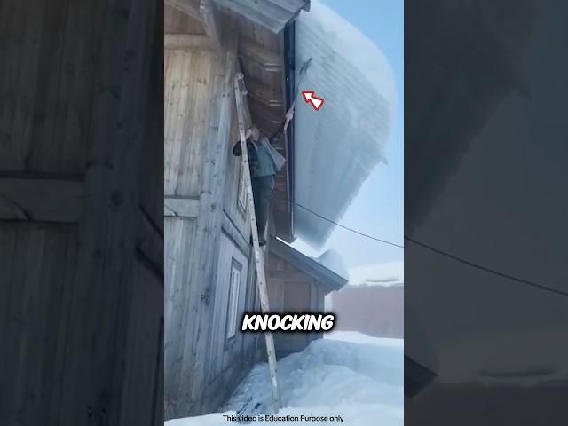 This man is going to clear his house with a shovel 