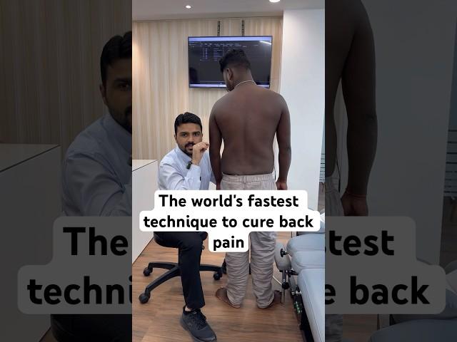 The world's fastest technique to cure back pain | dr harish grover #trend #feed #ytshorts